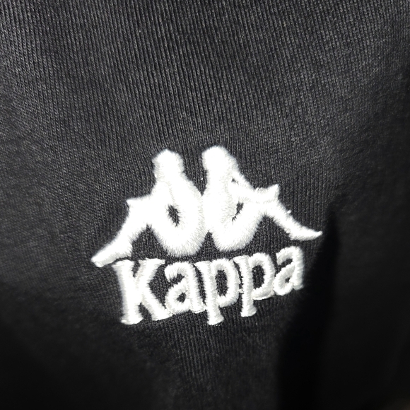 KAPPA Authentic APUA Black & White Logo Cropped Boxy Tee Shirt Top Women's M - Picture 8 of 11